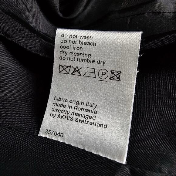 Akris Punto Women's Black Wool Blend & Tweed Sleeveless Midi Shift Dress Sz 8 M - Picture 12 of 15